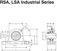 HU pillow block eccentric RSA LSA IS G Rev